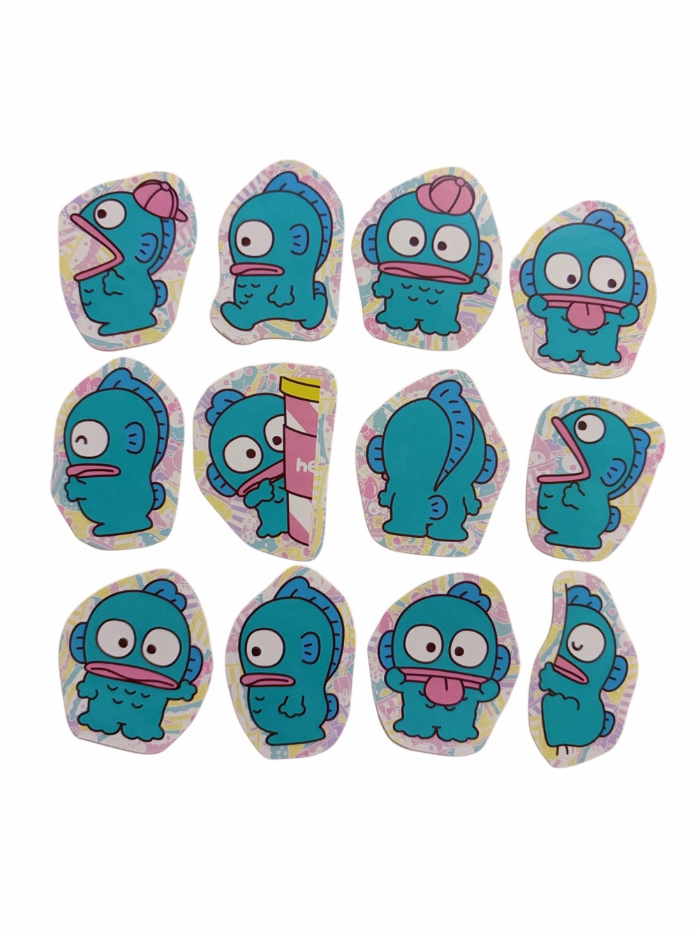 🛍️3/$20🛍️ Sanrio Hangyodon Stickers - Pack of 12